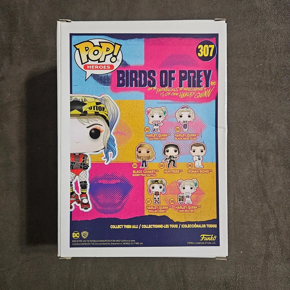 Funko‎ Pop Birds of Prey Harley Quinn Roller Derby 307 Vinyl Figure DC Heroes